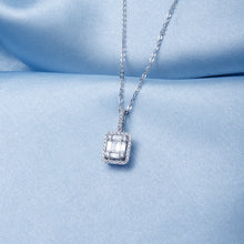 Load image into Gallery viewer, Emerald Cut Mosaic Diamond Pendant
