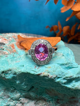 Load image into Gallery viewer, Pink Sapphire and Diamond Ring
