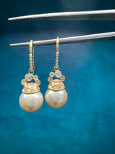 Load image into Gallery viewer, Just Jules Pearl and Diamond Earrings
