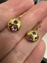 Load image into Gallery viewer, Lauren K Pink Sapphire and Ruby Earrings
