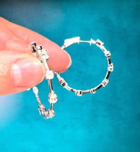 Load image into Gallery viewer, Multi Shape Diamond Hoop Earring
