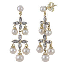 Load image into Gallery viewer, Freshwater Pearl  Chandelier Style Earrings
