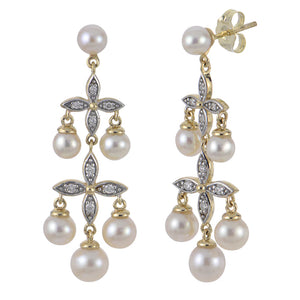 Freshwater Pearl  Chandelier Style Earrings