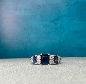 Sapphire and Diamond Band