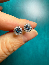 Load image into Gallery viewer, Suzy Landa Aquamarine Stud Earrings
