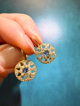 Load image into Gallery viewer, Suzy Landa Aquamarine and Diamond Earrings
