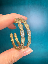 Load image into Gallery viewer, Alex Sepkus Leaf Hoop Earrings
