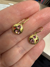 Load image into Gallery viewer, Lauren K Pink Sapphire and Ruby Earrings
