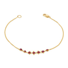 Load image into Gallery viewer, Amali Petite Textile Ruby Bracelet B-1102-RU

