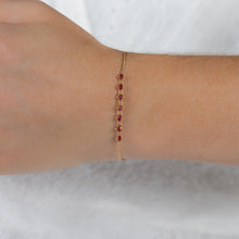 Load image into Gallery viewer, Amali Petite Textile Ruby Bracelet B-1102-RU
