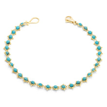 Load image into Gallery viewer, Amali Textile Bracelet B-1101 Turquoise
