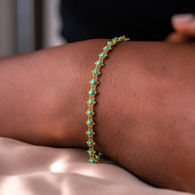 Load image into Gallery viewer, Amali Textile Bracelet B-1101 Turquoise
