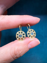 Load image into Gallery viewer, Suzy Landa Aquamarine and Diamond Earrings
