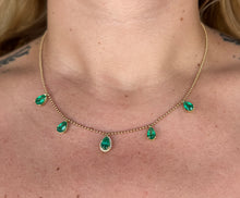 Load image into Gallery viewer, Emerald and Diamond Necklace
