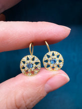 Load image into Gallery viewer, Suzy Landa Aquamarine and Diamond Earrings
