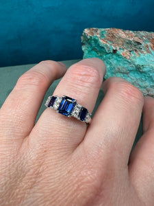 Sapphire and Diamond Band