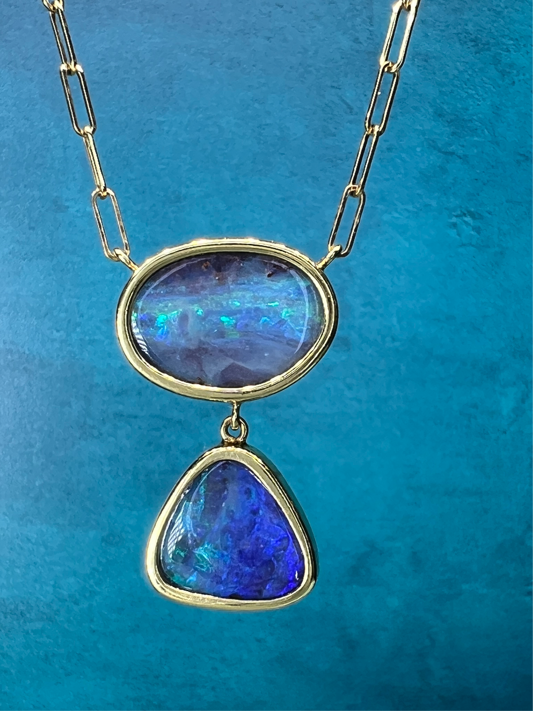 Lauren K Double Opal Pendant