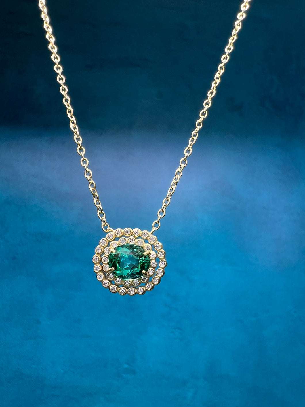 Suzy Landa Mint Tourmaline Necklace