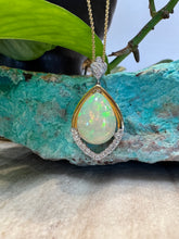 Load image into Gallery viewer, Statement Opal and Diamond Pendant
