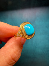 Load image into Gallery viewer, Cushion Turquoise Ring
