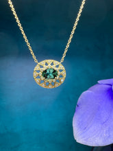 Load image into Gallery viewer, Suzy Landa Lace Tourmaline Necklace
