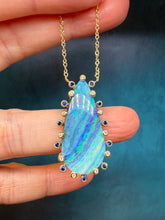 Load image into Gallery viewer, Suzy Landa Opal and Sapphire Necklace
