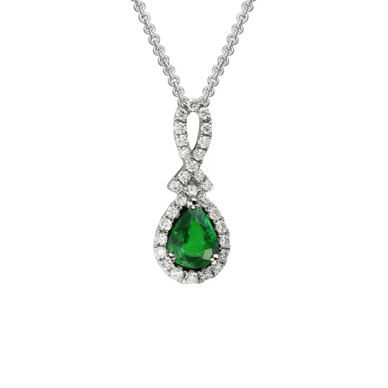 Emerald and Diamond Pendant