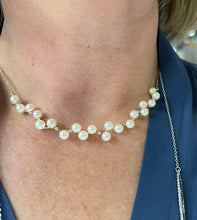 Load image into Gallery viewer, Garland Pearl and Diamond Necklace
