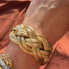 Load image into Gallery viewer, Vintage Multi Strand Woven Bracelet 18KY
