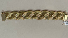 Load image into Gallery viewer, Vintage Multi Strand Woven Bracelet 18KY
