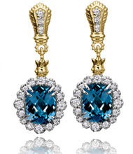 Load image into Gallery viewer, Vahan London Blue Topaz Earrings 43150DLBT
