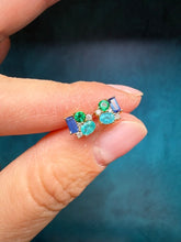 Load image into Gallery viewer, Multi Stone Cluster Stud Earrings
