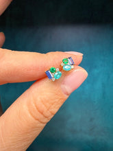 Load image into Gallery viewer, Multi Stone Cluster Stud Earrings
