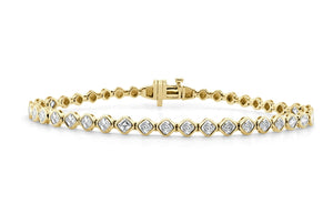 Asscher Cut Diamond Bracelet-2.04