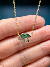 Load image into Gallery viewer, Just Jules Emerald and Diamond Cluster
