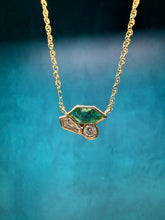 Load image into Gallery viewer, Just Jules Emerald and Diamond Cluster
