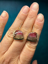 Load image into Gallery viewer, Just Jules Watermelon Tourmaline Earrings
