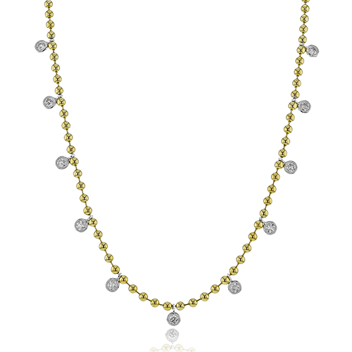 Simon G LN4138 Bezel Diamond Necklace