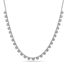 Load image into Gallery viewer, Diamond Halo Drop Necklace
