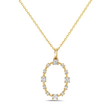 Load image into Gallery viewer, Open Oval Diamond Pendant
