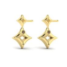 Load image into Gallery viewer, Estrella Star Diamond Dangle Earrings
