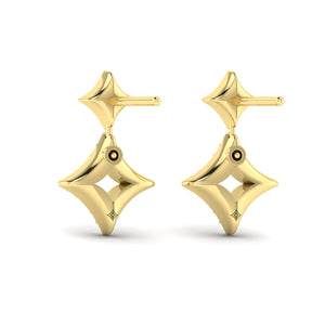 Estrella Star Diamond Dangle Earrings