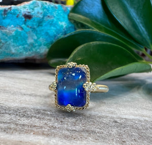 Amali Blue Moonstone Ring