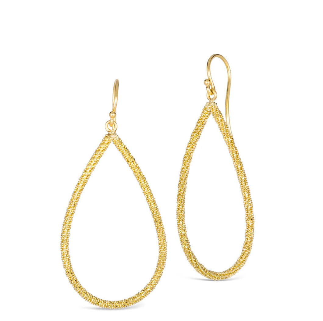 Stardust Elongated Drop Earrings