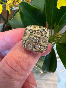 Alex Sepkus Soft Mosaic Diamond Ring