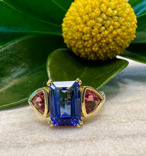 Load image into Gallery viewer, Lauren K Tanzanite and Tourmaline Ring
