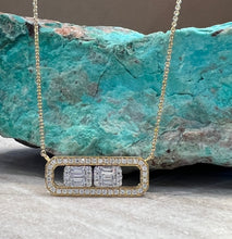 Load image into Gallery viewer, DOVES Diamond Bar Necklace
