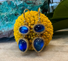 Load image into Gallery viewer, Amali Double Moonstone Earrings

