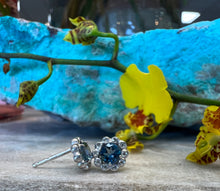 Load image into Gallery viewer, Suzy Landa Aquamarine Stud Earrings
