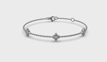 Load and play video in Gallery viewer, Estrella Star Diamond Bracelet-WG
